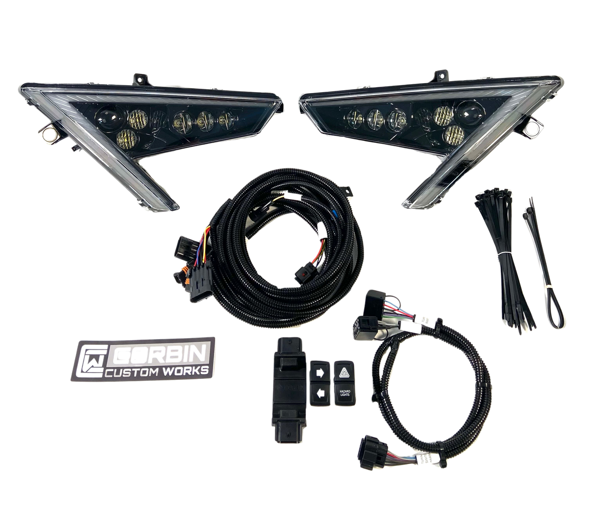 Turn Signal Kit w/ Replacement Headlights & Hazard Upgrades