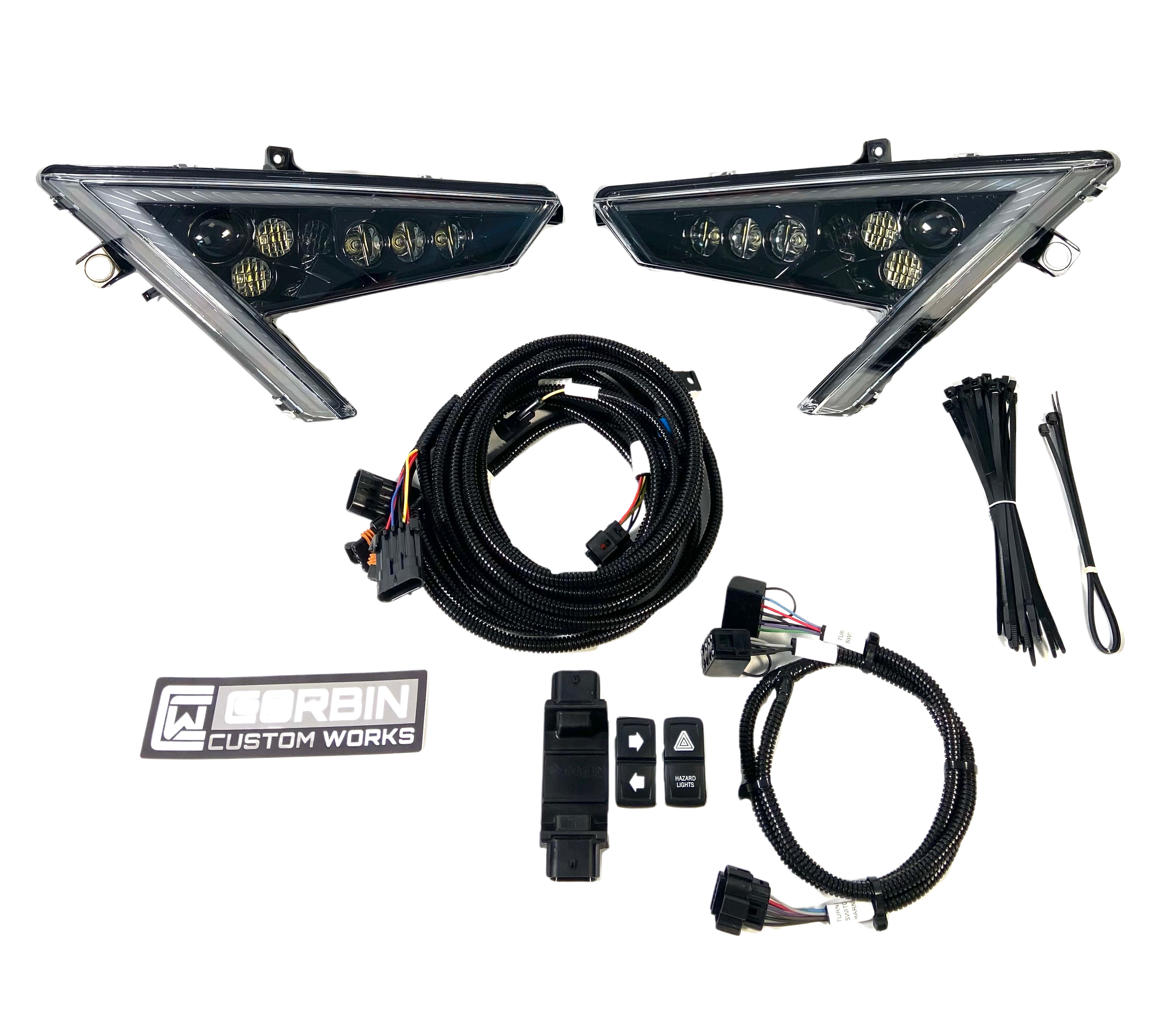 Turn Signal Kit w/ Replacement Headlights & Hazard Upgrades