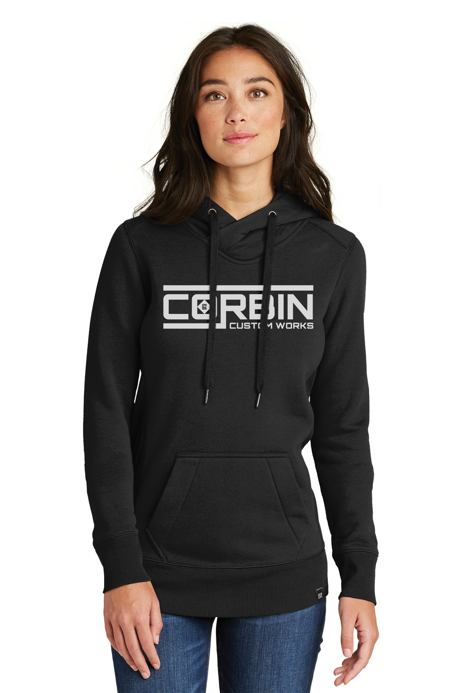 Ladies Hoodie - Black - Corbin