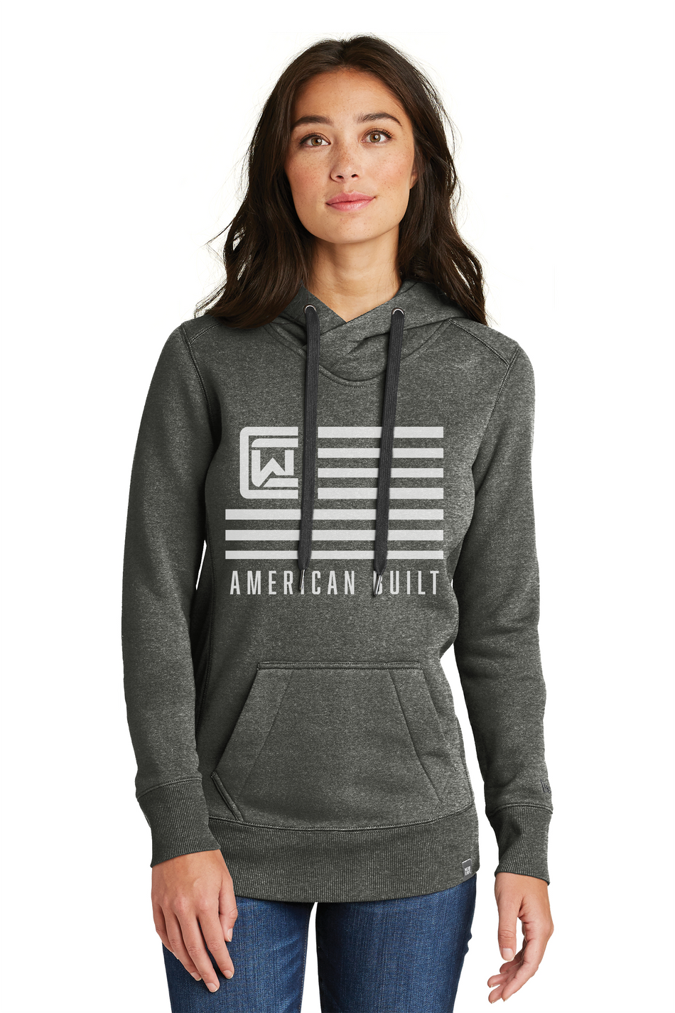 Ladies Hoodie - Grey - American Built