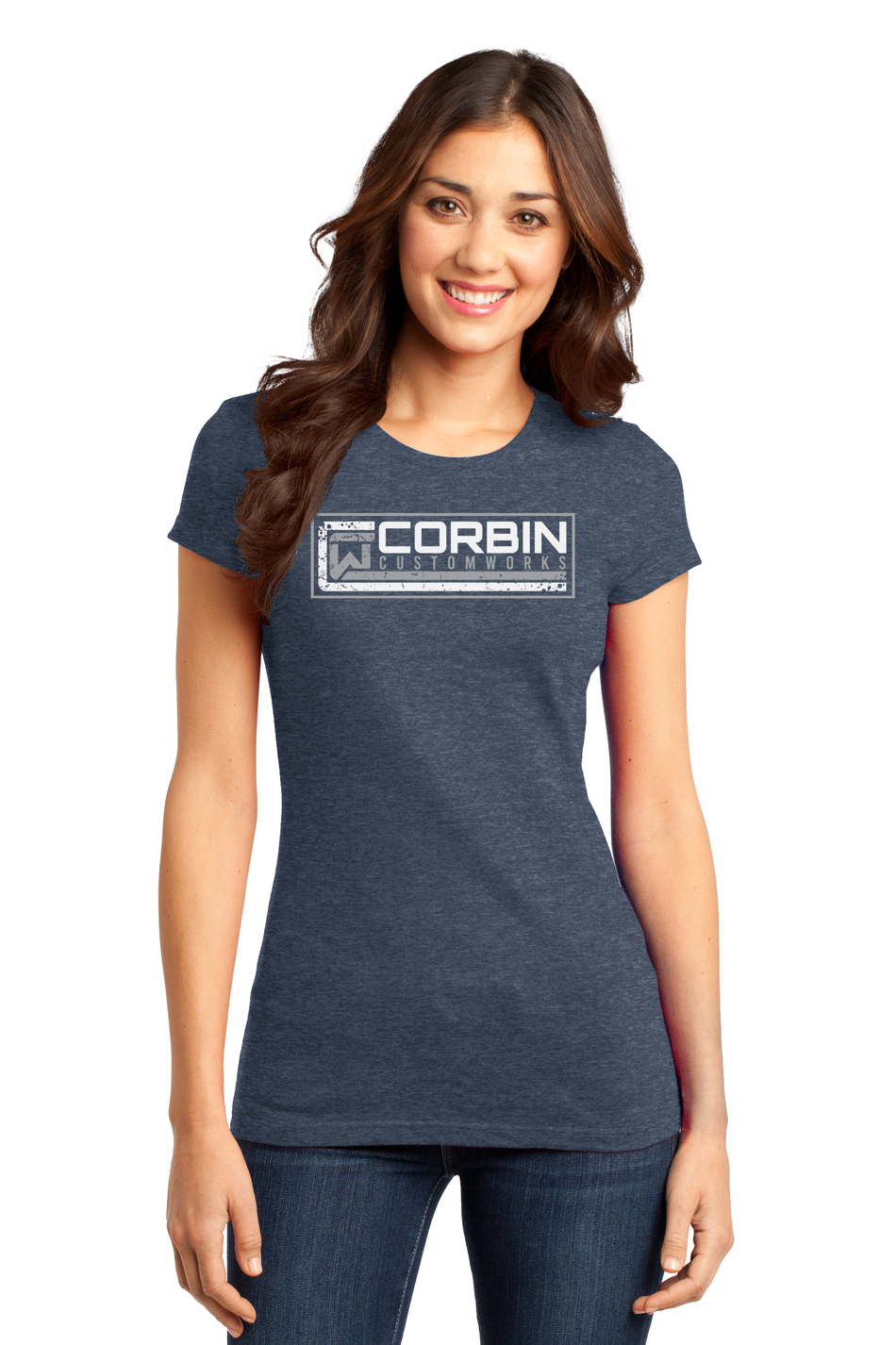 Ladies Tee - Navy - Corbin